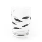 fulicaの群れるブラックゴースト Water Glass :front