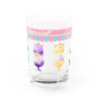 punchanclubのくりーむしょだメニューグラス Water Glass :front