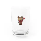 8083のTeddy Love(ハートタグ) Water Glass :front