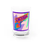 Mieko_KawasakiのENOUGH IS ENOUGH!!! ANTI GUN VIOLENCE Water Glass :front