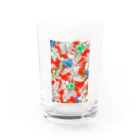 b.s.p.i_osakaの"aloha" red Water Glass :front