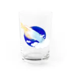 ミクモラのほほん日和の星シロナガスクジラ Water Glass :front
