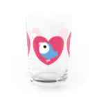 コザクラインコSHOP (kotorigoto/Lovebirdlove)の3 HEART KOZAKURA Water Glass :front