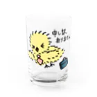 旅々PHOTOのひよっ子社員 Water Glass :front