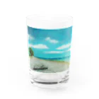 ねこ屋にこ日和のＯＫＩＮＡＷＡ Water Glass :front