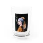 Ran.の真珠の耳飾りの少女#smoker Water Glass :front