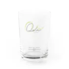 ONDA＋.の014: ONDA+. ロゴオリジナルグラス（グリーンカラー） グラス前面