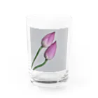 都の蓮の花 Water Glass :front