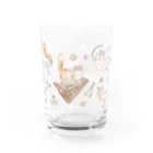 これはヤギのグッズショップのネコのミルクティーちゃん（グラス） Water Glass :front