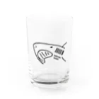 イニミニ×マートのバーコードシャーク Water Glass :front