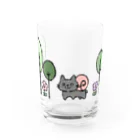 Atelier 67のねこつむり！ムツクロ Water Glass :front