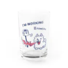 イラスト MONYAAT のポメラニアンお仕事中 Water Glass :front