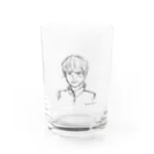 satomimitsukiの照れる少年 ラフ Water Glass :front