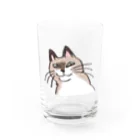 是我それのなんやねん感のある猫06 Water Glass :front