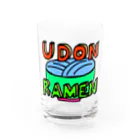 夫婦とその子のUDONRAMEN Water Glass :front