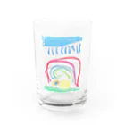 go80sの虹と雨 Water Glass :front