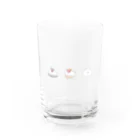 ぷぴ丸のもちのちちり Water Glass :front