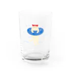 nyansiruの浮き輪にゃんこ Water Glass :front