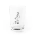 AOLのマイケルと犬 Water Glass :front