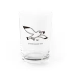 カモメロースタリ東京 Design Goods suzuri店☕️🐤の『カモメロースタリ東京』トレードマーク　グラス Water Glass :front