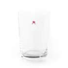 あかりのおみせのピンクおさげの女の子 Water Glass :front