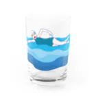 POPUP_KOBE_MARIKOの赤い唇のクロール Water Glass :front