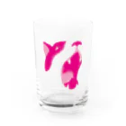 シトウのお店のあくび（カラー） Water Glass :front