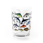 猫と釣り人のKAISUIGYO_1C_GL Water Glass :front