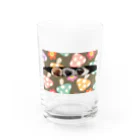 アニマルデザインはなの３匹のわんこ Water Glass :front