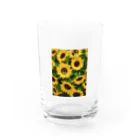 』Always Keep Sunshine in your heart🌻の太陽さんサン🌞 Water Glass :front