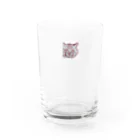 片目猫ライの部屋のライのグラス小 Water Glass :front