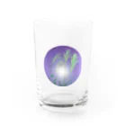 マロマロの月とススキ Water Glass :front