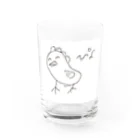 onakasuita4のにわとりさん Water Glass :front