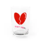 PaP➡︎Poco.a.Pocoのハートブレイク Water Glass :front