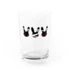 flux flatの包帯うさぎトリオ Water Glass :front