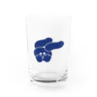 はなぴょんの蒼ウサギはオッドアイ Water Glass :front