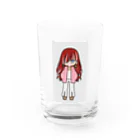 R-tanj-tanの可愛い女の子🎀♀コギャルちゃん Water Glass :front