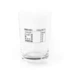 宙月屋（そらつきや）の栄養成分表示 Water Glass :front