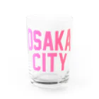 JIMOTOE Wear Local Japanの大阪市 OSAKA CITY Water Glass :front