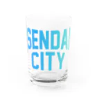 JIMOTOE Wear Local Japanの仙台市 SENDAI CITY Water Glass :front