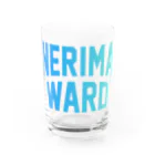 JIMOTOE Wear Local Japanの練馬区 NERIMA WARD ロゴブルー　 Water Glass :front