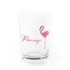 mojitoiro（もじといろ）のフラミンゴ  Flamingo Water Glass :front