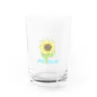 mysun🌼のひまわり ～MY SUN～ Water Glass :front