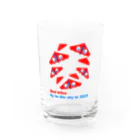 キッズモード某の赤いカイト Water Glass :front