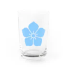 戦国神社 -戦国グッズ専門店-の明智光秀（水色桔梗紋） Water Glass :front