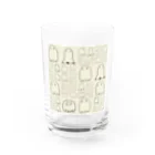 senbaku商店の再帰タイルのおばけたち Water Glass :front