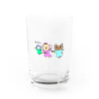 Fummy動物イラストショップのおやつー Water Glass :front