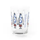 Saboten.bobo SHOPのドット大好きほそいさん Water Glass :front