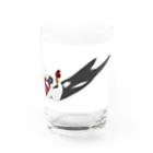 leoleeの和風　お面 Water Glass :front