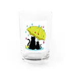 カメレオン ～Chameleon～の猫の雨宿り Water Glass :front